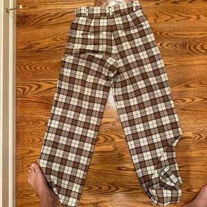 Wilfred aritzia plaid pant